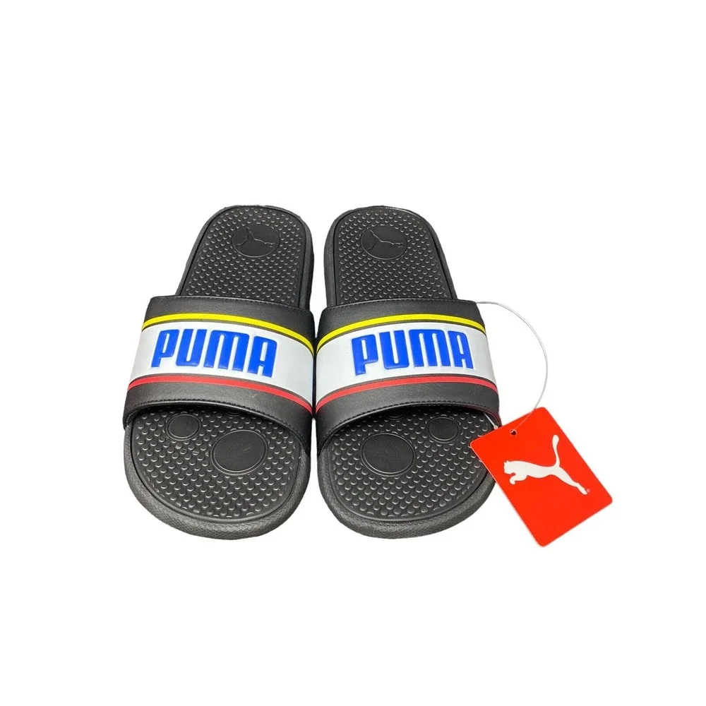 Puma Size 4 Junior Cool Cat Sport Retro BX JR Slide Sandals Black 382478-03 Kids